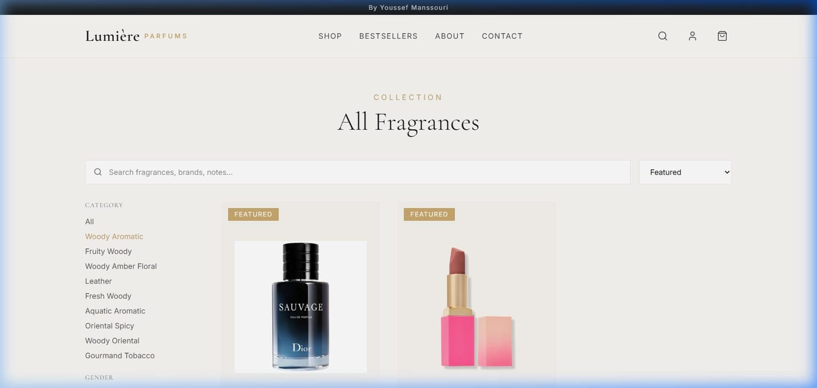Lumière Parfums - Olfactory Discovery & Accord Filtering