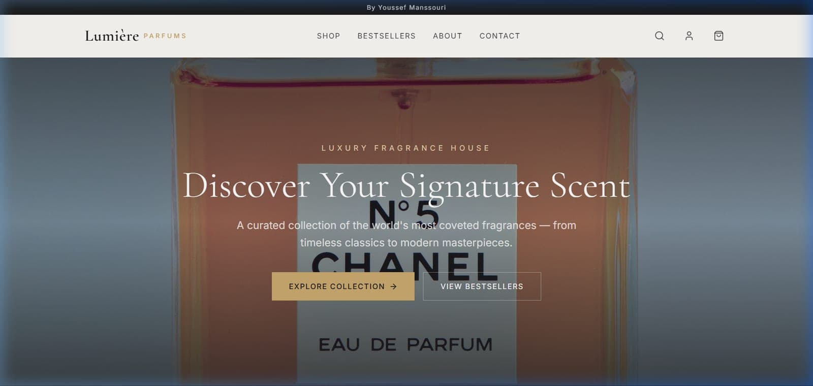 Lumière Parfums — application preview